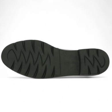 Mocassin 42, 43, 44, 45 femme confort vernis noir Shoesissime, vue semelle