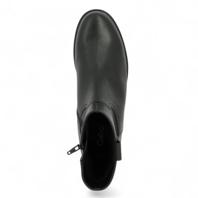 Bottines femme Gabor 42, 42.5, 43, 44 Cuir noir, vue dessus