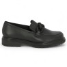 Laury - 72.554.67 Moccasin black thick sole - Moccasin femme tendance 42, 43, 44, 45 - Shoesissime