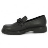 Laury - 72.554.67 Moccasin black thick sole - Moccasin femme tendance 42, 43, 44, 45 - Shoesissime