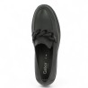 Laury - 72.554.67 Moccasin black thick sole - Moccasin femme tendance 42, 43, 44, 45 - Shoesissime