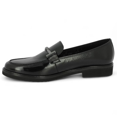 Anouk - 75.211.97 Black patent loafer Gabor - Chaussures Gabor grande size - Shoesissime