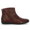 Naly - Large boot in supple, lightweight burgundy leather - Josef Seibel large boots - Shoesissime