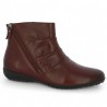 Naly - Large boot in supple, lightweight burgundy leather - Josef Seibel large boots - Shoesissime