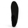 72.719.47 Bottine Gabor en velours nubuck noir bout rond confort grande pointure femme Shoesissime, vue dessus