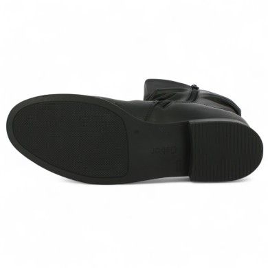 Gabrielle - Boots plate montante Gabor cuir noir - Bottines Gabor 8, 8.5, 9, 9.5 - Shoesissime