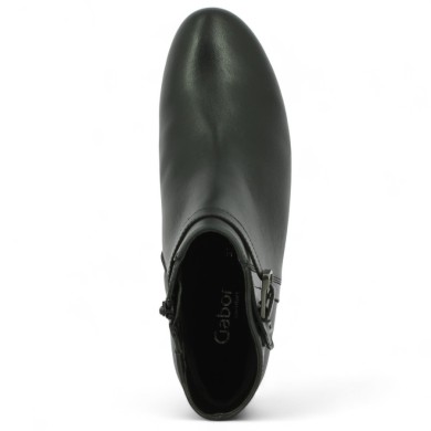 Brooke - Gabor large size boots in black leather - Boots for women 42, 42.5, 43, 44 - Shoesissime