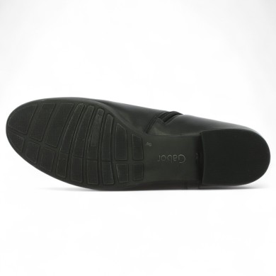 Brooke - Bottines grande taille Gabor cuir noir élégantes 72.713.57- Boots femme 42, 42.5, 43, 44 - Shoesissime