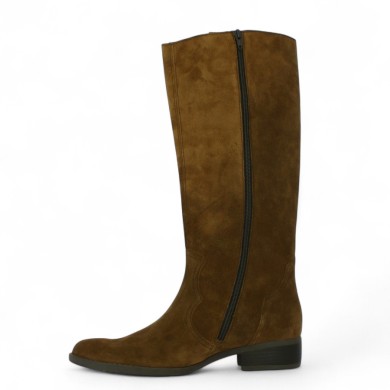 Nadia - Brown nubuck boot gabor santiag look - Botte Gabor 8, 8.5, 9, 9.5 - Shoesissime