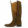 Nadia - Brown nubuck boot gabor santiag look - Botte Gabor 8, 8.5, 9, 9.5 - Shoesissime