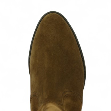 botte marron clair Gabor Nadia bout fin mollet M grande taille femme, vue dessus