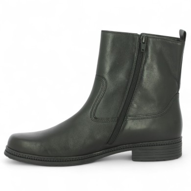 Bess - Gabor women's black leather boots with removable sole - Gabor large size boot - Shoesissime
