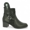 Bottine noire à talon femme 42, 43, 44, 45 confort semelle amovible Shoesissime, vue détails