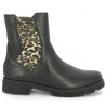 Sadia - D2S70-03 chunky boots with leopard elastic - Remonte large size boots - Shoesissime