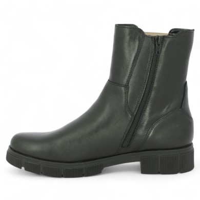 Sadia - D2S70-03 chunky boots with leopard elastic - Remonte large size boots - Shoesissime