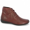 bottine lacets large cuir bordeaux femme 42, 43, 44, 45 Shoesissime, vue profil