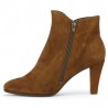 Gloria - Women's large size brown velvet high heel boot - Women's large size heels - Shoesissime