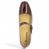 Babies vernis bordeaux 42, 43, 44, 45 femme grande taille Shoesissime, vue dessus