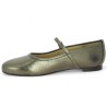 Brigitte - Ballerinas with bronze leather baby straps - Ballerinas large size - Shoesissime