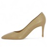 escarpin talon fin cuir beige grande pointure 42, 43, 44, 45 Shoesissime, vue intérieure