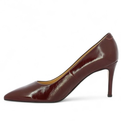 Sonia - Bordeaux patent heels 42, 43, 44, 45 - Escarpins grande pointure - Shoesissime