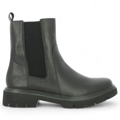 Chaussure montante chelsea boots noir chic semelle intérieure amovible grande taille femme, vue coté