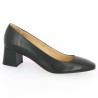 escarpin noir talon carré femme 42, 43, 44, 45 Shoesissime, vue profil