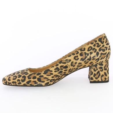 chaussure à talon cuir imprimé léopard grande pointure femme Shoesissime, vue intérieure