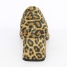 Daphnée - Leopard Square Heel Pump - Chaussures grande taille femme - Shoesissime
