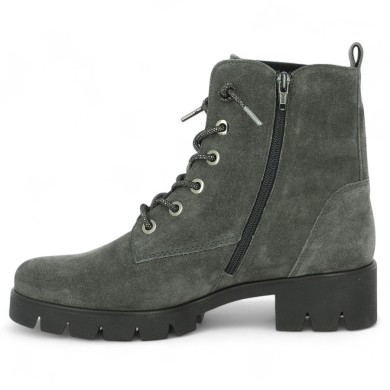 Bottines Gabor nubuck gris lacets stass 42, 42.5, 43, 44 Shoesissime, vue intérieure
