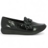 Bruna - D0H10-00 Black patent loafer 42, 43, 44, 45 - Remonte shoes big size - Shoesissime