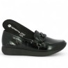 Bruna - D0H10-00 Black patent loafer 42, 43, 44, 45 - Remonte shoes big size - Shoesissime