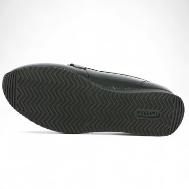 chaussure vernis noir confort femme 42, 43, 44, 45, vue semelle