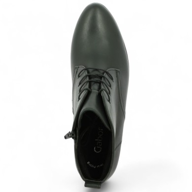 boite noire à talon cuir grande pointure femme Shoesissime, vue dessus