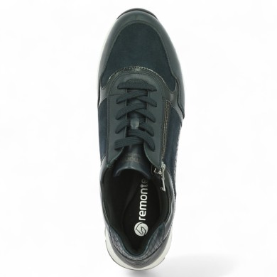 baskets bleue femme grande taille 42, 43, 44, 45 Shoesissime, vue dessus