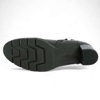 Liona - Bottine noir plateforme Gabor 72.072.057 - Bottines à talons 42, 42.5, 43, 44, 45 - Shoesissime