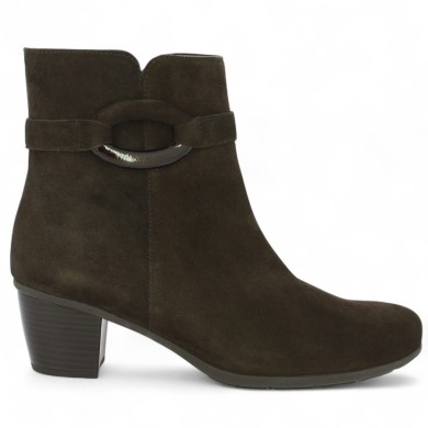 Soline - Gabor brown velvet boots 8, 8.5, 9, 9.5 - Women's large size boots - Shoesissime