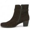 Bottines mode femme marron velours chic et confortables grande pointure Shoesissime, vue intérieure