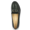mocassin noir femme chic 42, 43, 44, 45 Shoesissime, vue dessus