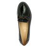 Ludmilla - Black patent loafer with gold jewels - Moccasin femme grande pointure - Shoesissime