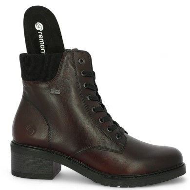 boots femme cuir rouge bordeaux semelle amovible grande pointure 42, 43, 44, 45 Shoesissime, vue détails