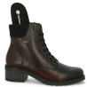 boots femme cuir rouge bordeaux semelle amovible grande pointure 42, 43, 44, 45 Shoesissime, vue détails