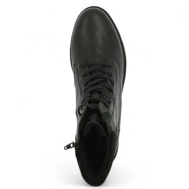 Bottines noires à lacets Remonte 42, 43, 44, 45 femme Shoesissime, vue dessus