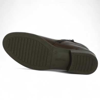 Alma - Bottines marron Remonte plates D0F77-25 - Boots Remonte grande taille - Shoesissime