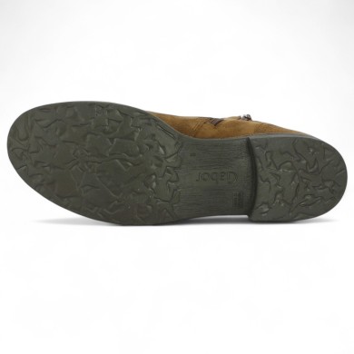 Moira - Bottines Gabor Confort à lacets velours marron - Chaussures Gabor grande pointure - Shoesissime