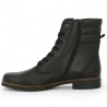 Bottine noire Gabor cuir à lacets et zips latéraux grande taille femme, vue intérieure