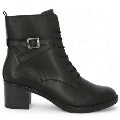 D2A75-00  bottines à talon et lacets Remonte grande pointure 42, 43, 44, 45 Shoesissime, vue coté