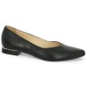ballerine noire bout pointu 42, 43, 44, 45 Shoesissime, vue profil