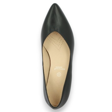 ballerine bout pointu noire grande taille femme Shoesissime, vue dessus