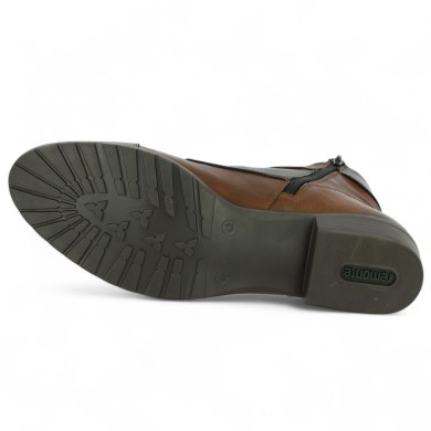 Tiphaine - Bottine à lacets camel D6882-23 - Boots Remonte grande taille femme - Shoesissime